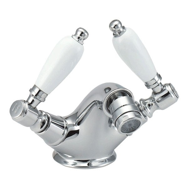 Methven Deva Georgian Brass Bidet Mixer With Pop-Up Waste Chrome