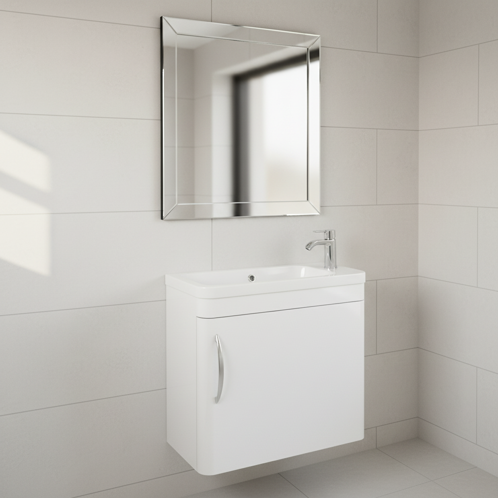 Gloss White Cloakroom Vanity Tap Right 1:1