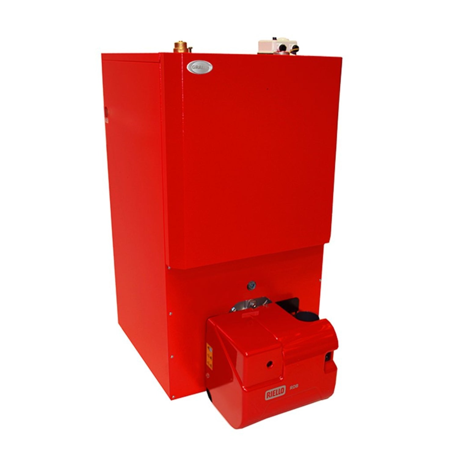 Grant Spira 26 kW Wood Pellet Boiler Biomass Condensing 97% Efficiency C/W 110Kg Left Hand Single Hopper & Feed Auger