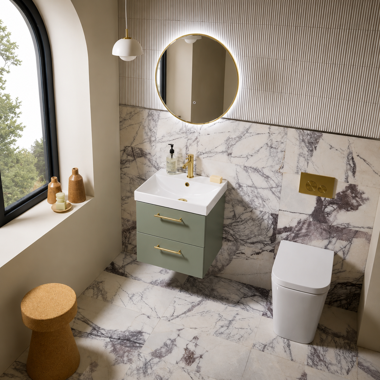 Tavistock - Cadence 500 Wall Mounted Unit - Matt Oxford Blue