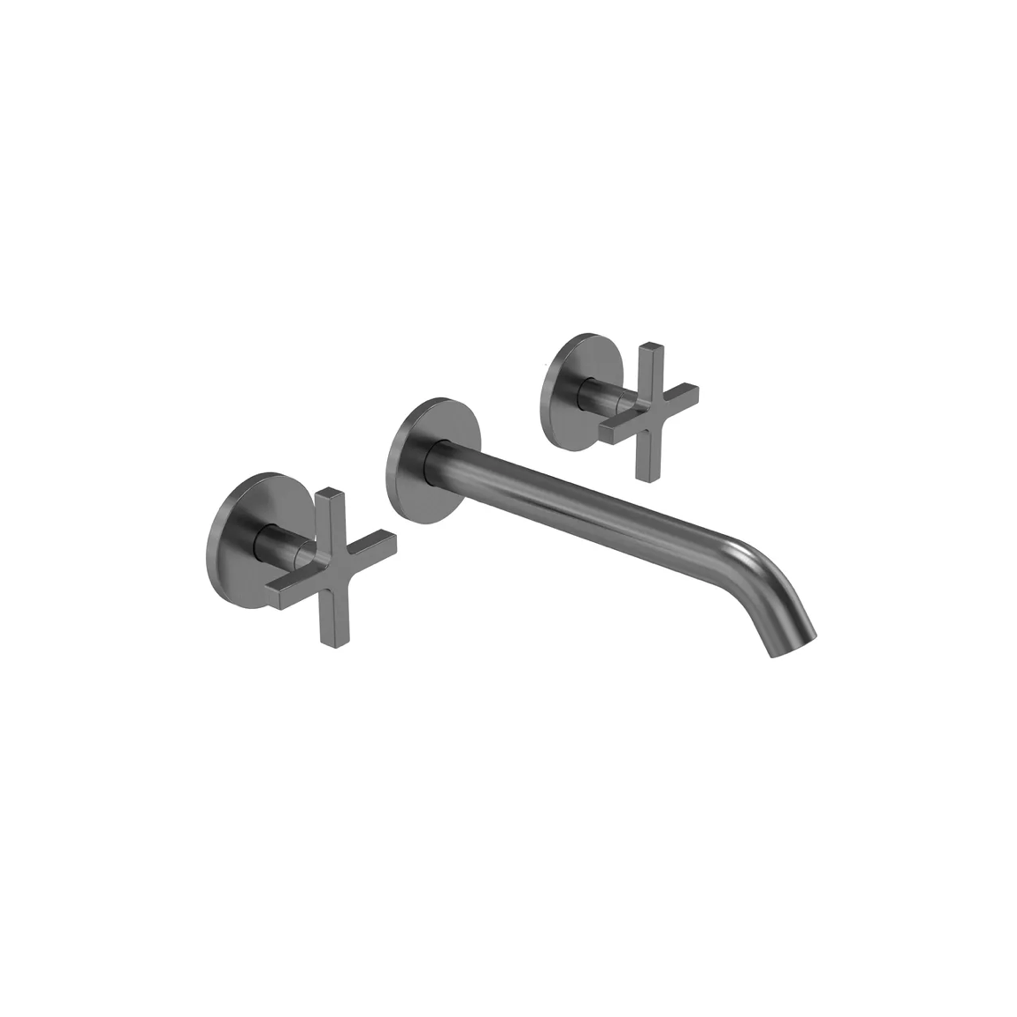 Tavistock - Cohort Cross Wall Mounted Basin Mixer Tap - Brushed Brass