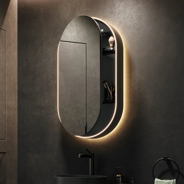 Hib - Romana LED Cabinet - Black