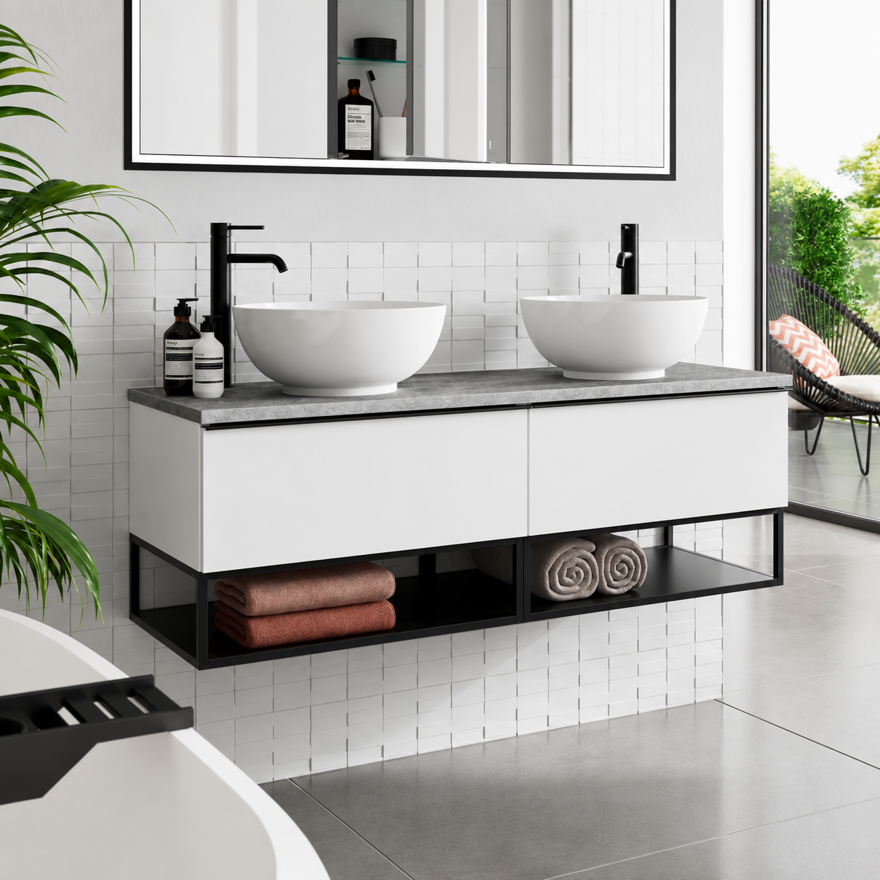 Hib - Aeon Washbasin Unit - Gloss White