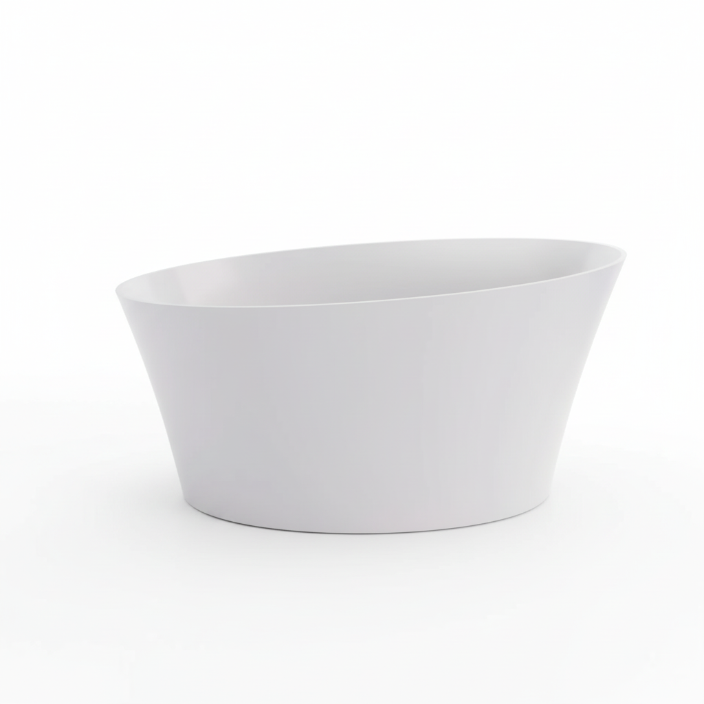 BC Designs - Delicata Freestanding Bath - Matt White