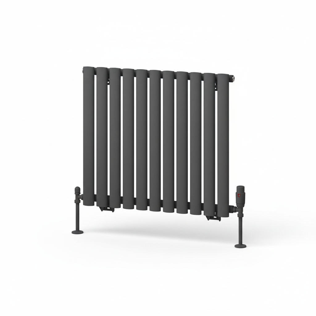 High-quality anthracite horizontal radiator