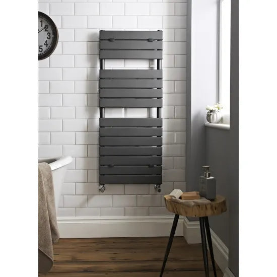 Nuie Heated Towel Rail 1213 x 500mm Anthracite