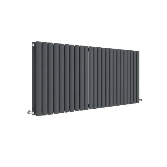 Shelley Horizontal Double Panel Radiator 600 x 1398mm - Anthracite