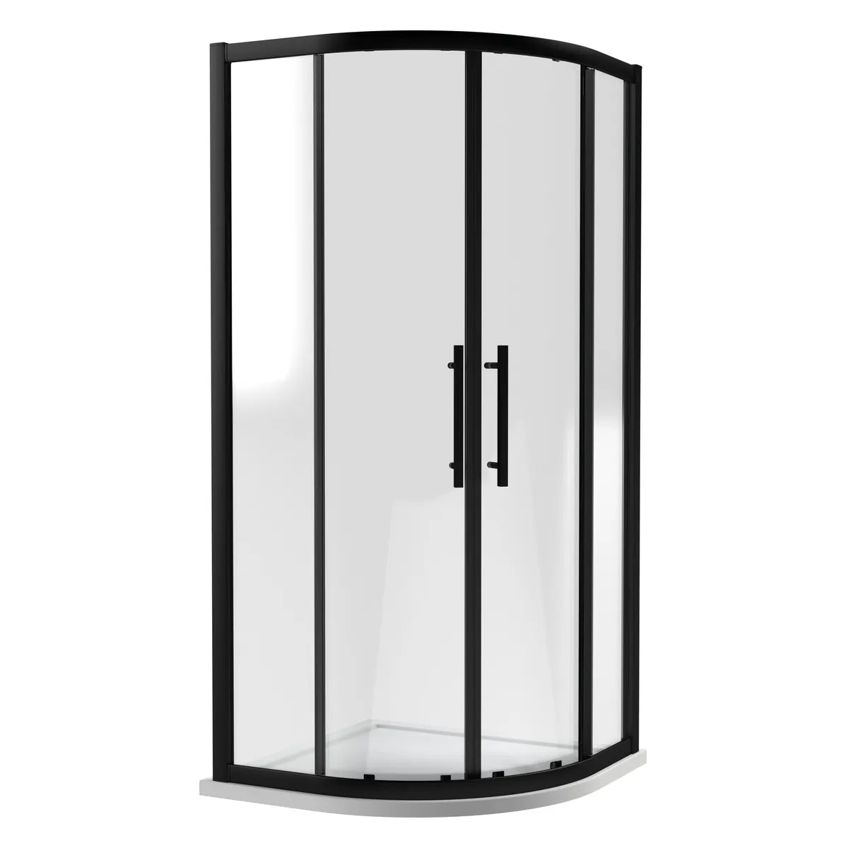 Hudson Reed Apex 1000mm Quadrant Matt Black
