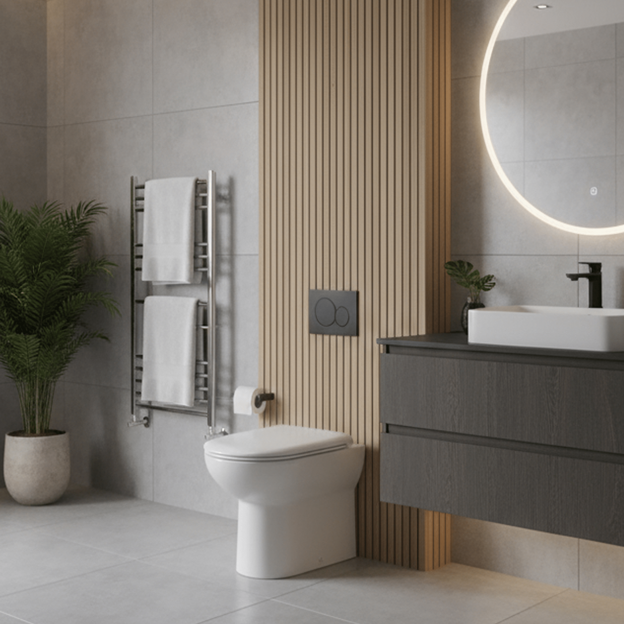 Hudson Reed Back To Wall Toilets Round Toilet Pan Including Seat