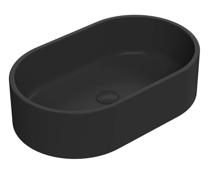 Hudson Reed Matt Black Oval Vessel
