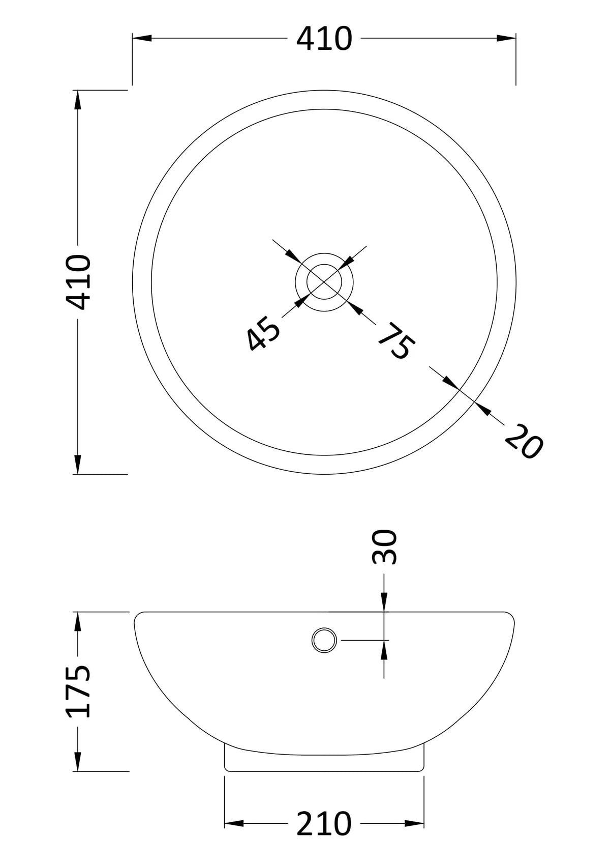 Hudson Reed Round Vessel