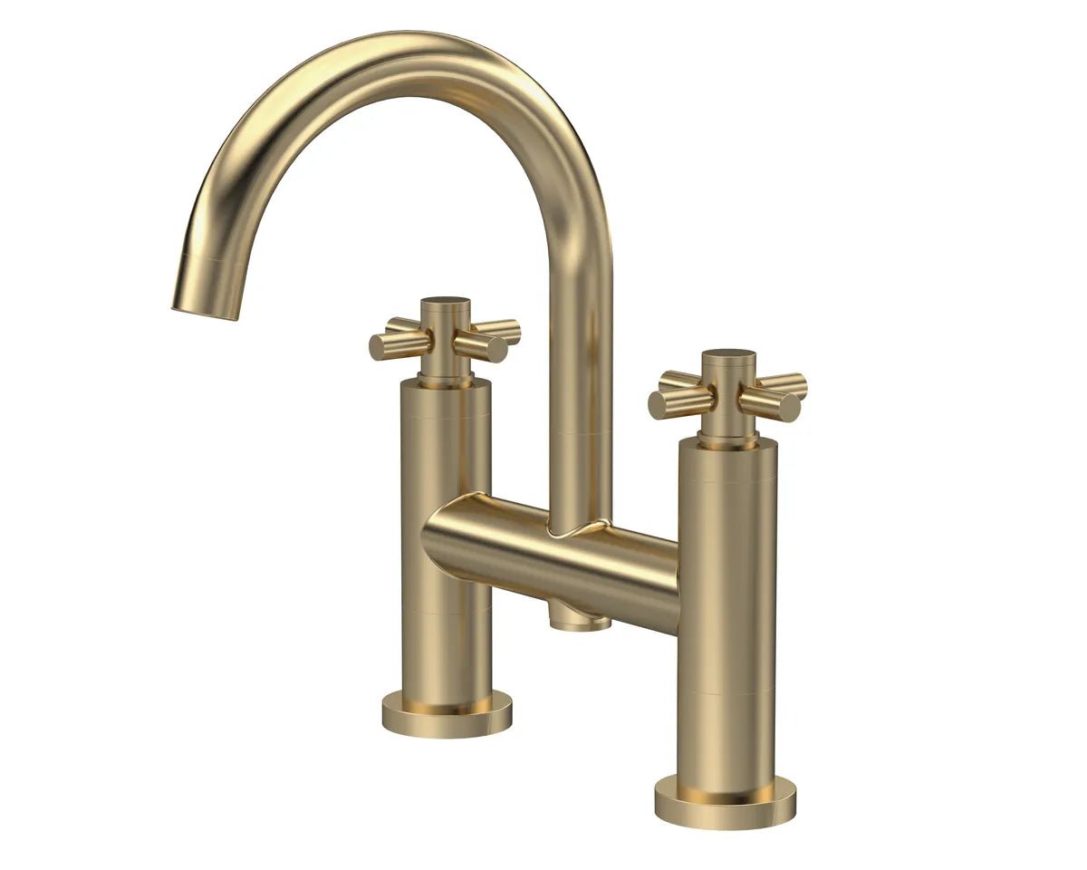 Hudson Reed Tec Crosshead Bath filler Brushed Brass