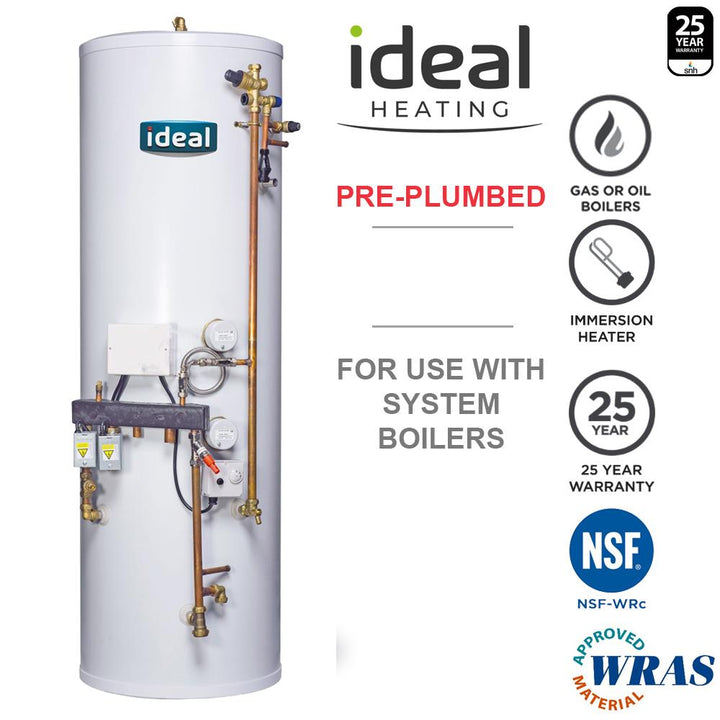 Ideal 250 L System Ready Unvented Cylinder