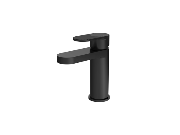 Nuie Cyprus Binsey Fluted Mono Basin Mixer Matt Black