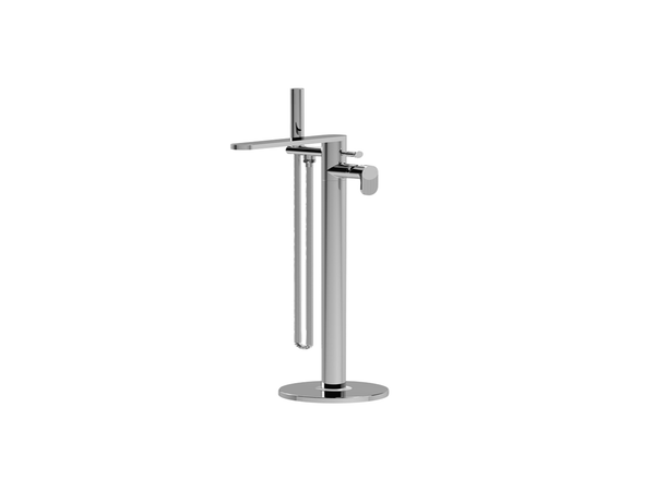Nuie Cyprus  Freestanding Bath Shower Mixer with Kit Chrome