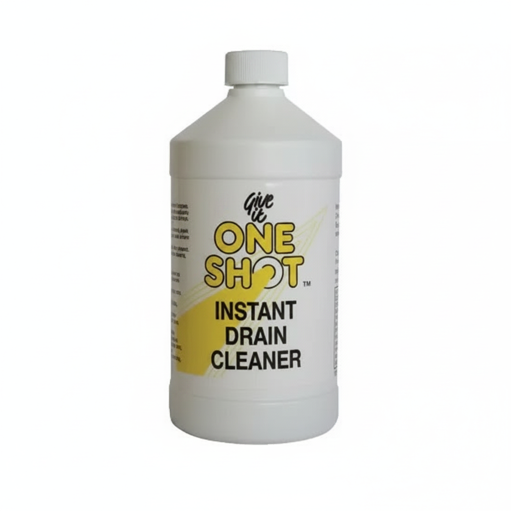 One Shot Instant Drain Cleaner bottle