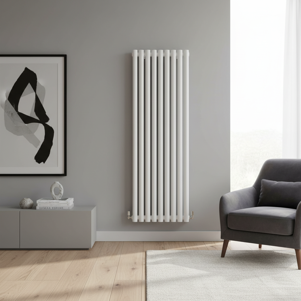 Trade Plumbing - Flux Single Panel Vertical Radiator - White ...