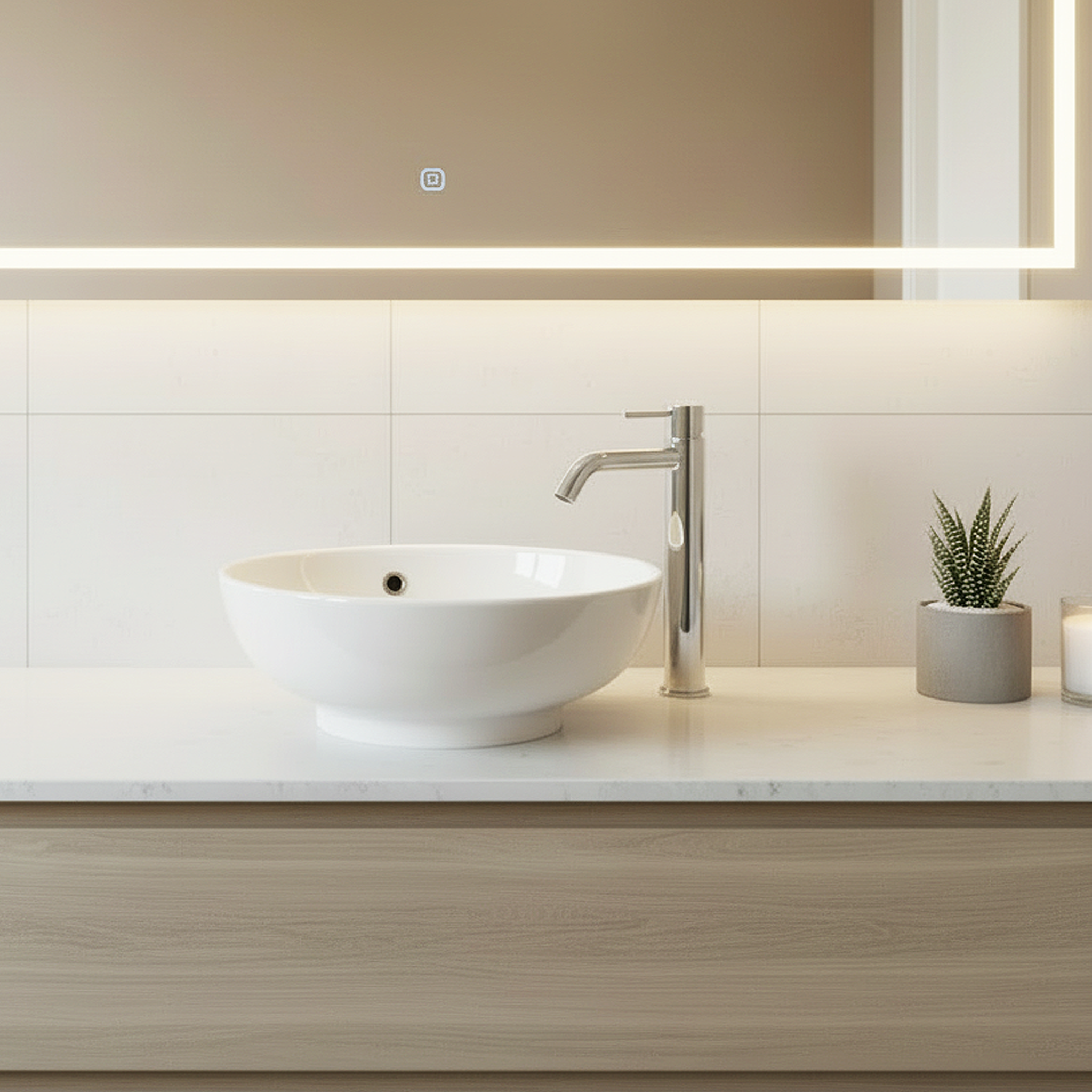 Nuie - Lux Round Bowel Basin - White