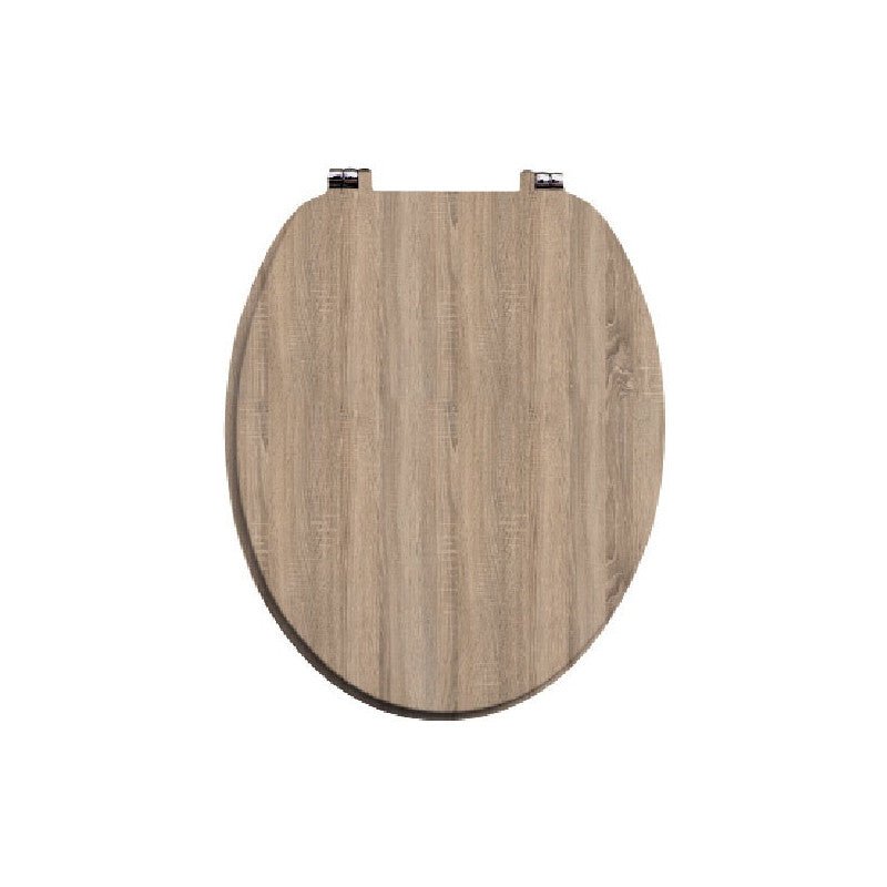 Iona Bardolino Driftwood Wooden Soft Close Toilet Seat