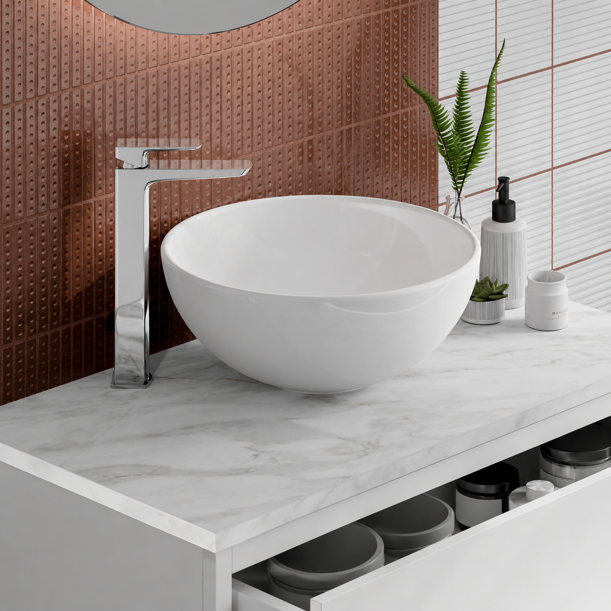 Hib - Ivy Ceramic Vessel Basin