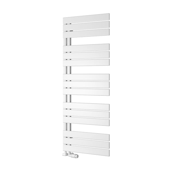 Reina Pettino Steel White Straight Heated Towel Rail Radiator