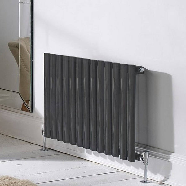 Kartell Aspen Steel Single/Double Panel Horizontal Designer Radiator, Anthracite
