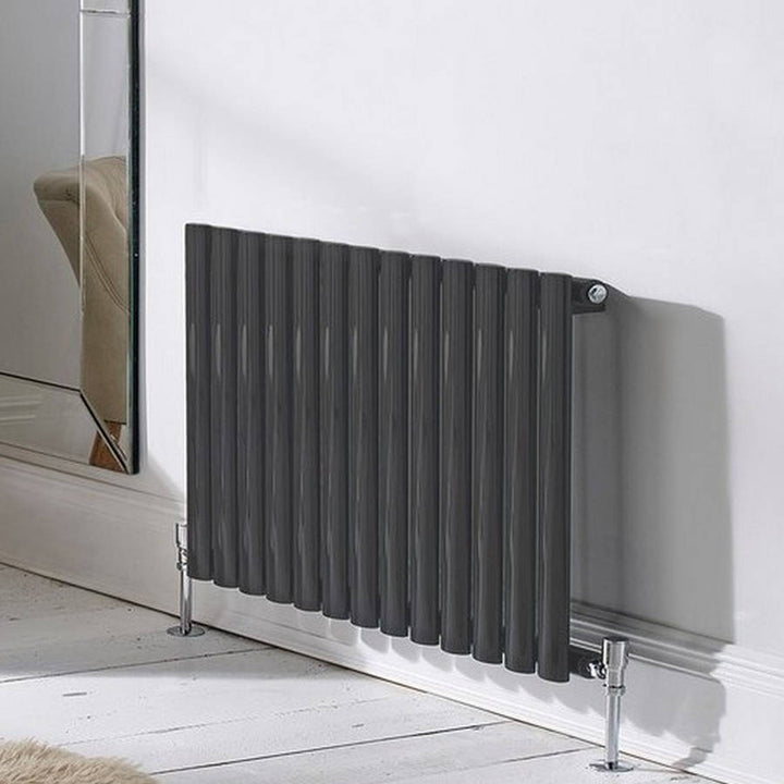 Kartell Aspen Steel Single/Double Panel Horizontal Designer Radiator, Anthracite