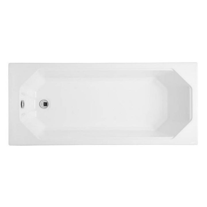 Kartell Astlea White Single Ended Bath with Legs, 1700mm x 700mm