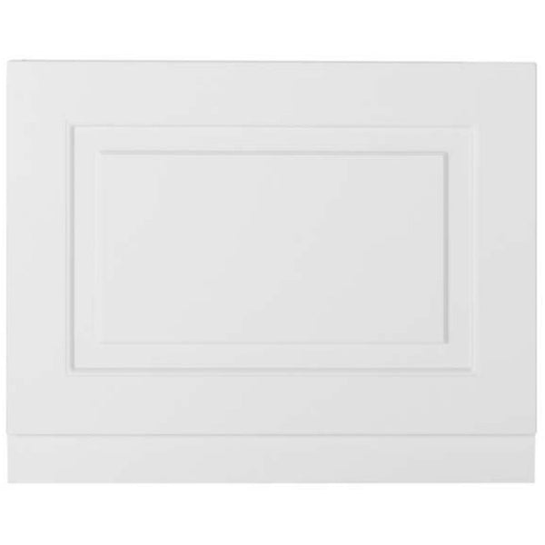 Kartell Astley 800mm End Bath Panel - Matt White