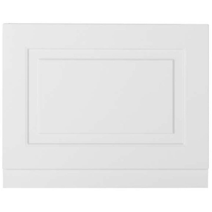 Kartell Astley 800mm End Bath Panel - Matt White