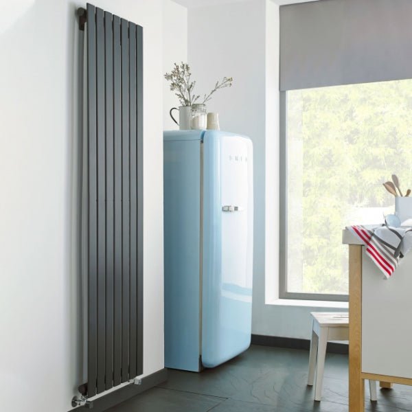 Kartell Boston Steel Anthracite Single/Double Vertical Designer Radiators