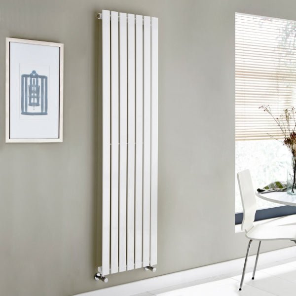 Kartell Boston Vertical Designer Radiator White Steel Single Double ...