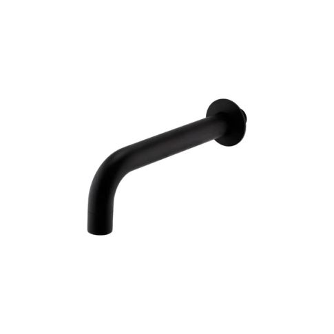 Kartell Brassware Nero Wall Mounted Bath Spout, Matt Black