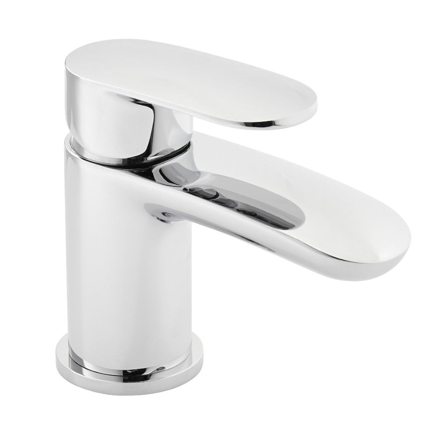 Kartell Brassware Verve Mini Mono Basin Mixer Tap with Click Waste