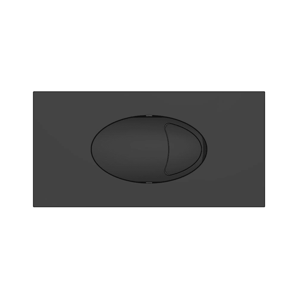 Kartell Flush Plate for Cistern To Suit, Matt Black