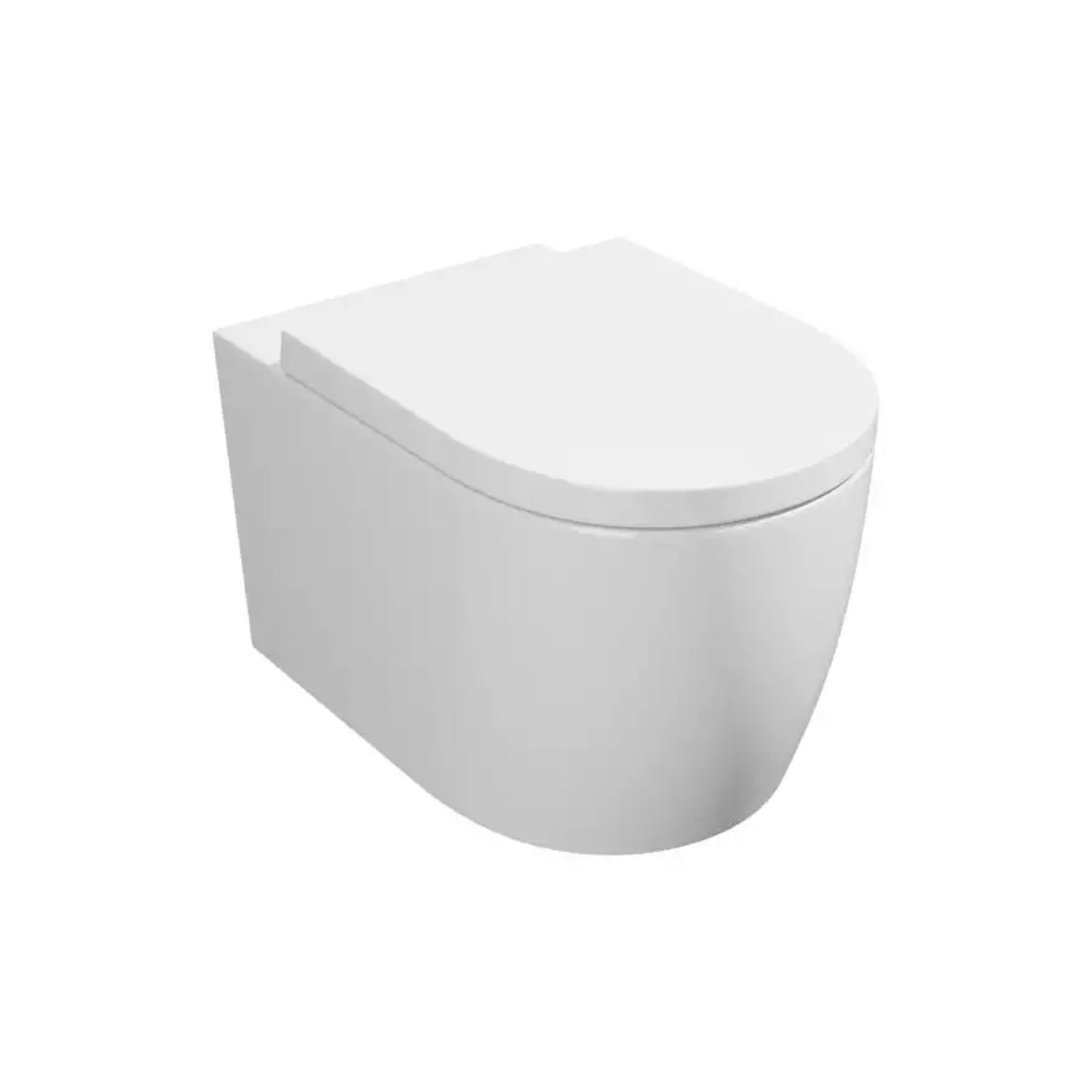 Kartell Genoa Round BTW WC Pan with Premium Soft Close Seat, White