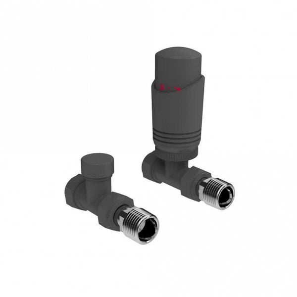 Kartell K - Design Straight Twin Valve Pack TRV, Anthracite
