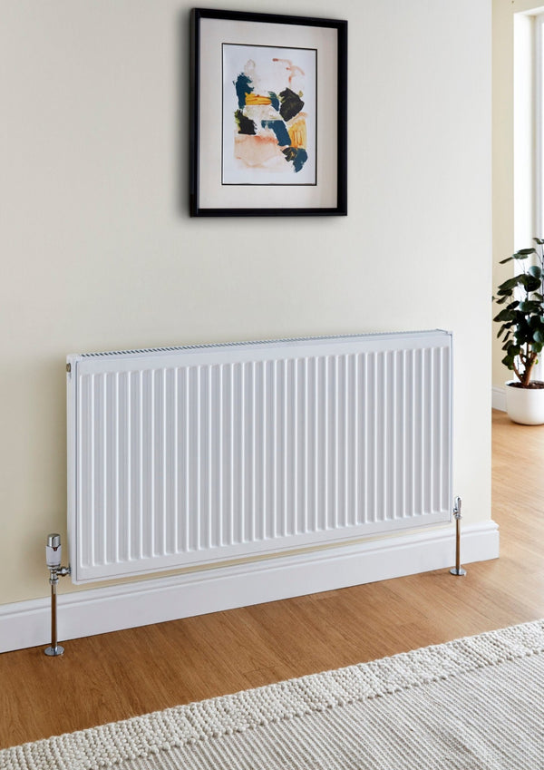 Kartell Kompact Type 11 White Steel Single Panel Single Convector Radiators