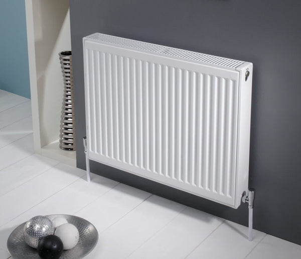 Kartell Kompact Type 21 White Steel Double Panel Single Convector Radiators