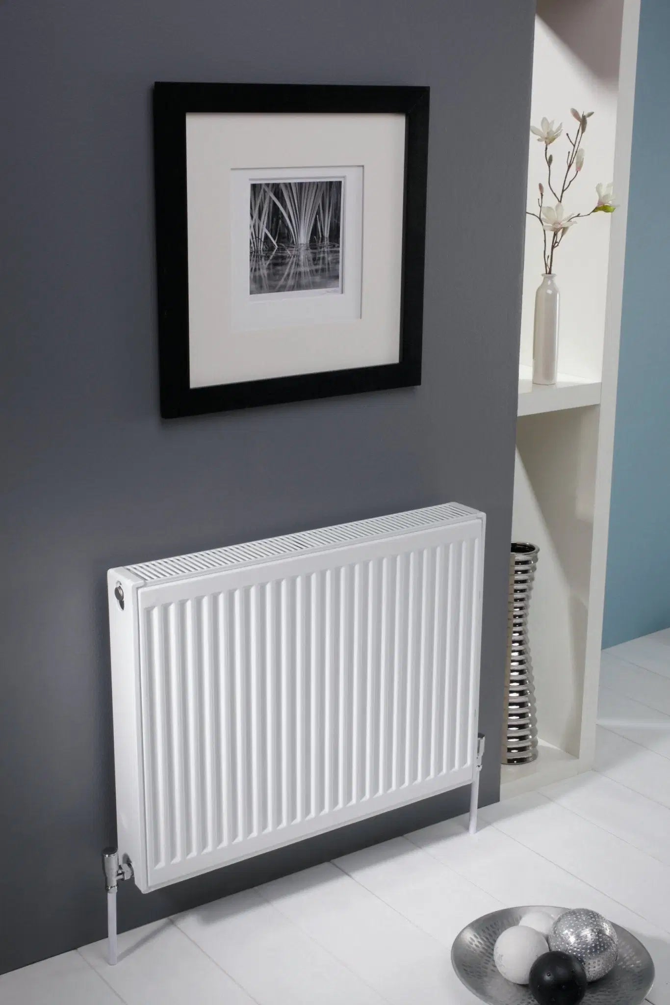 Kartell Kompact Type 22 White Steel Double Panel Double Convector Radiators