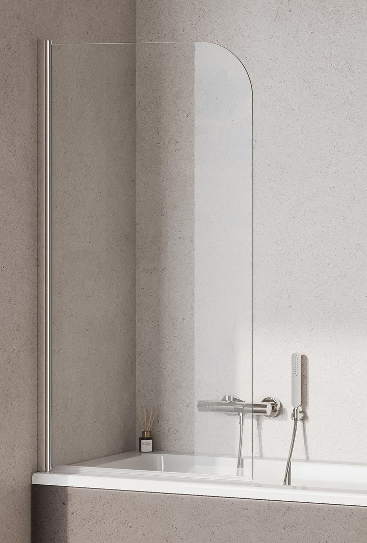 Kartell Koncept Straight Bath Screen Square Edge 1400mm x 780mm