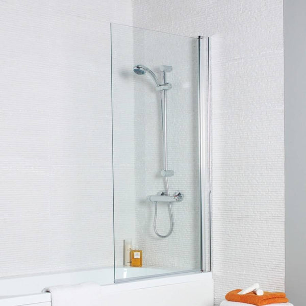 Kartell Koncept Straight Bath Screen Square Edge 1400mm x 780mm