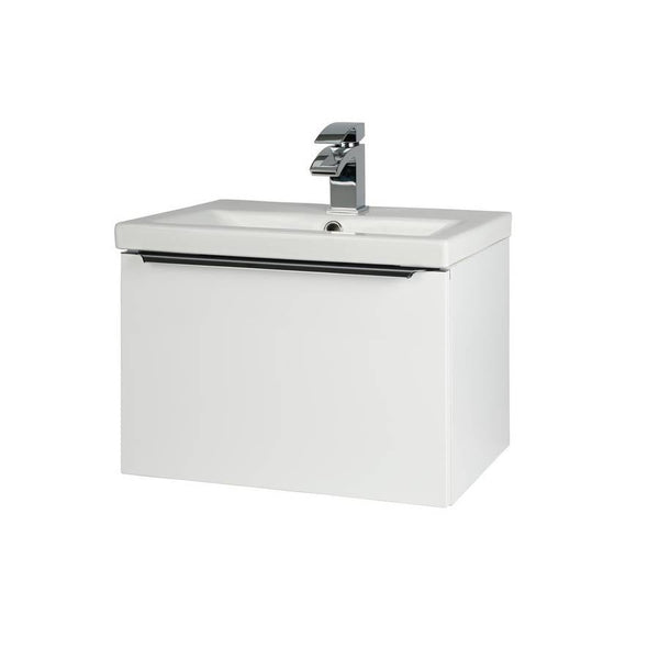 Kartell Kore Wall Mounted White Ceramic Basin, 500mm W x 355mm D