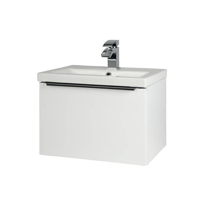 Kartell Kore Wall Mounted White Ceramic Basin, 500mm W x 355mm D