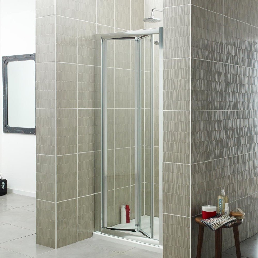 Kartell KV6 Bi - Fold Enclosures Shower Door 1850mm x 900mm, 4mm Glass
