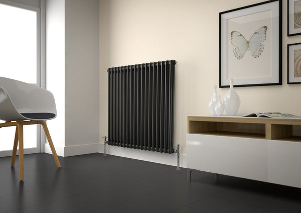 Kartell Laser Klassic Anthracite Steel Horizontal Column Radiators