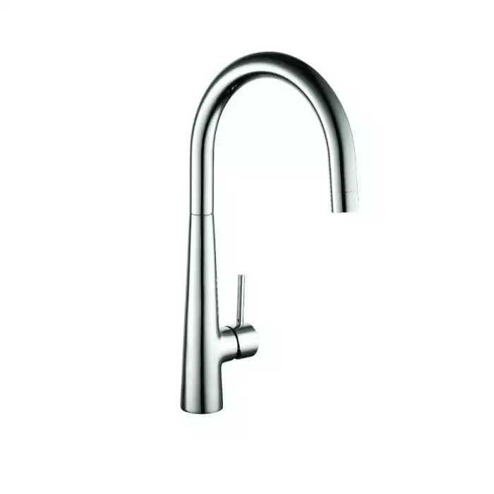 Kartell Mono Kitchen Sink Mixer Tap Side Lever, Polished Chrome