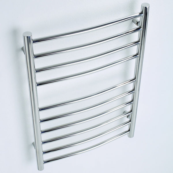 Kartell Orlando Curved Stainless Steel Designer Heated Towel Rails