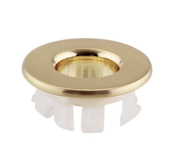 Kartell Ottone Basin Overflow Cover Brushed Brass, Acrylic