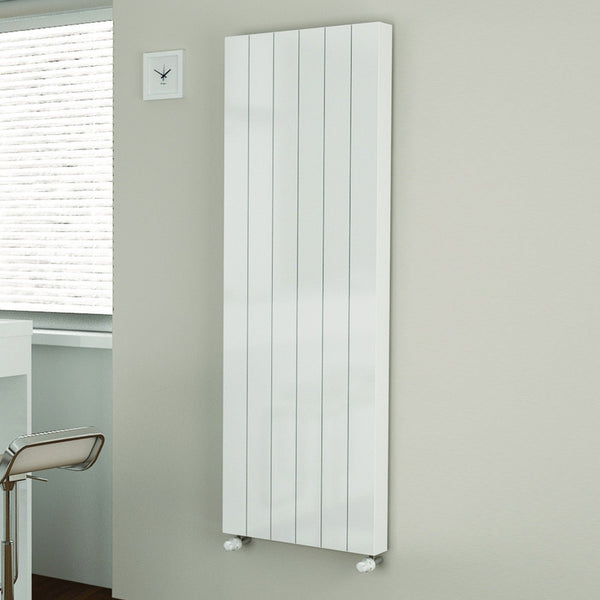 Kartell Premium K - Flat Type 10 White Steel Single Panel Vertical Designer Radiators